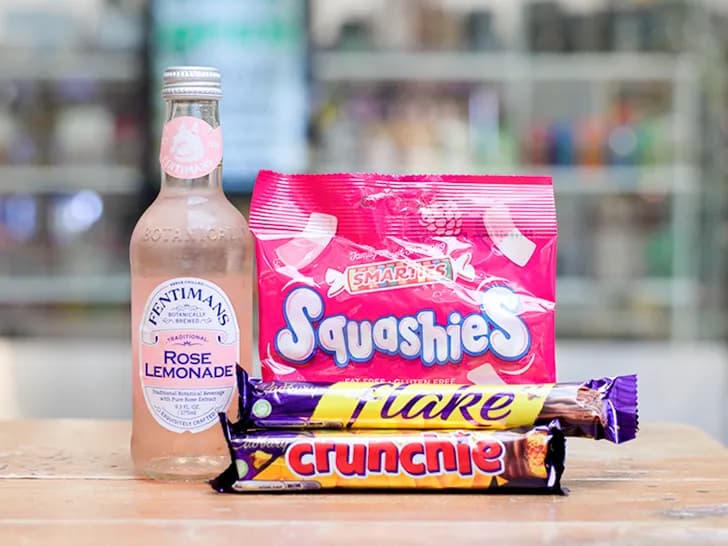 Selection of gummies & chocolate from United Kingdom available at Passport Candies